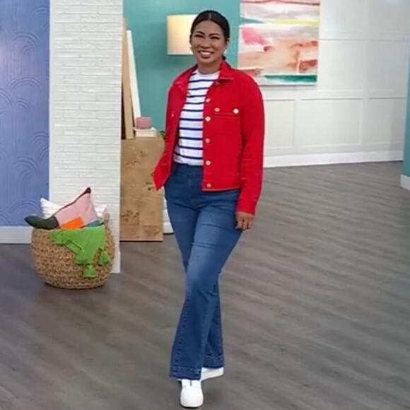 DG2 by Diane Gilman New Classic Stretch Denim Trouser Petite Jeans 24PW - Picture 2 of 8